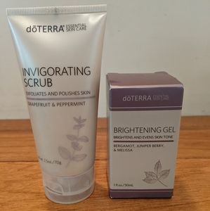 doTERRA invigorating scrub and brightening gel